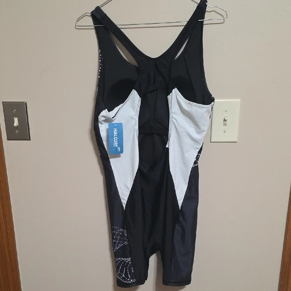 Women's Black and White Swim One Piece